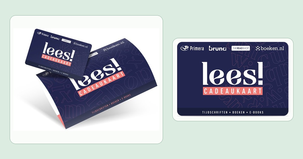 LeesCadeau lees! cadeaukaart en verpakking voor boeken, e-books en tijdschriften