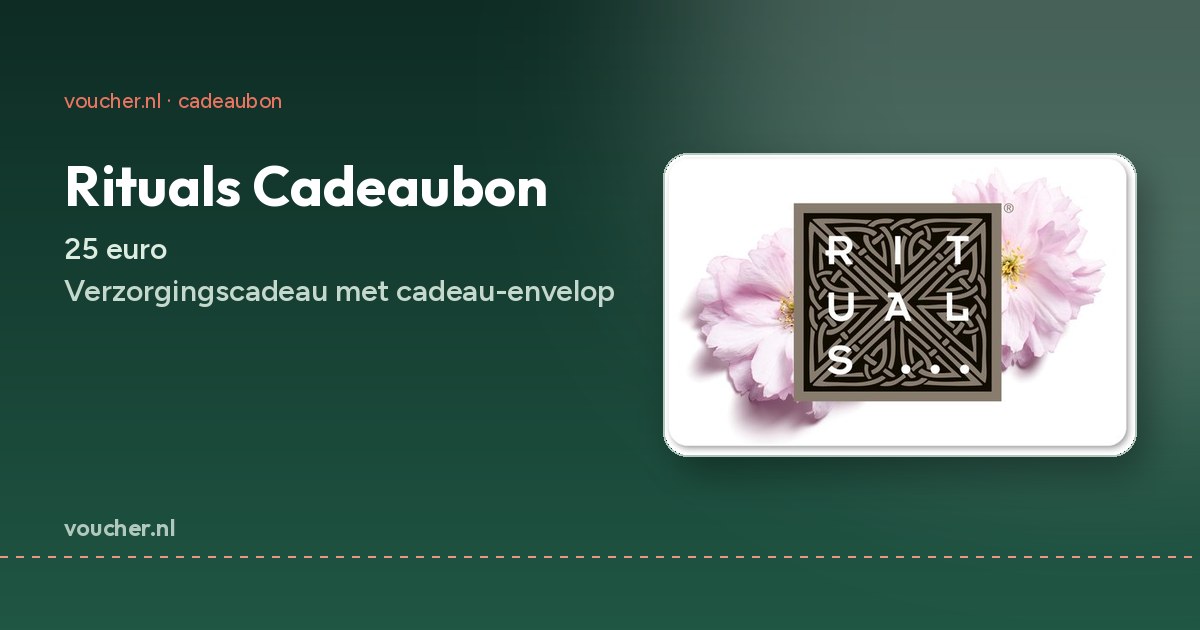 Rituals Cadeaubon van 25 euro